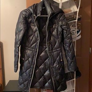 long, black winter coat